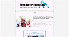 Desktop Screenshot of cleanwaterfoundationwa.org